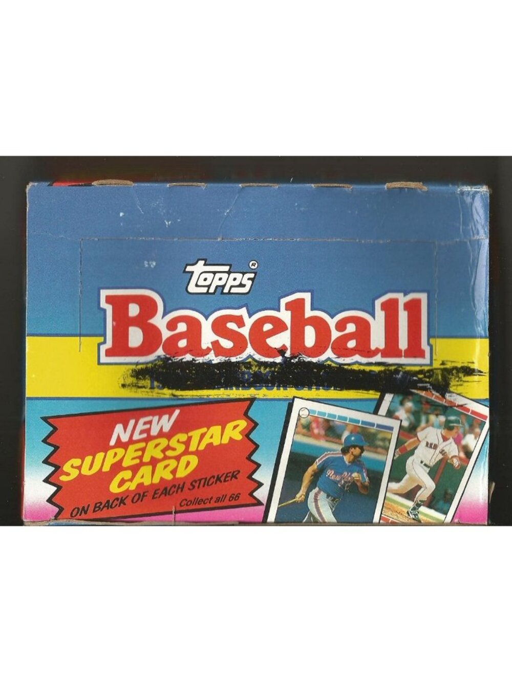 Vintage Baseball Yearbook Sticker Box - 48 Packs of 5 Collectible Stickers